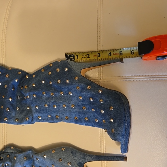 GoJane jean studded over the knee, high-heeled boots - Picture 3 of 12